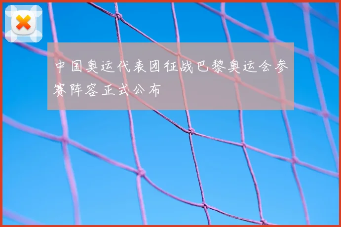 中国奥运代表团征战巴黎奥运会参赛阵容正式公布
